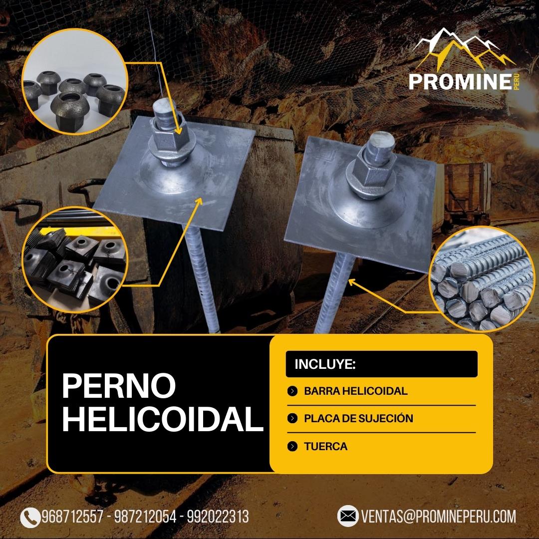 BARRA HELICOIDAL CON PLATINA Y TUERCA-PROMINE PERU